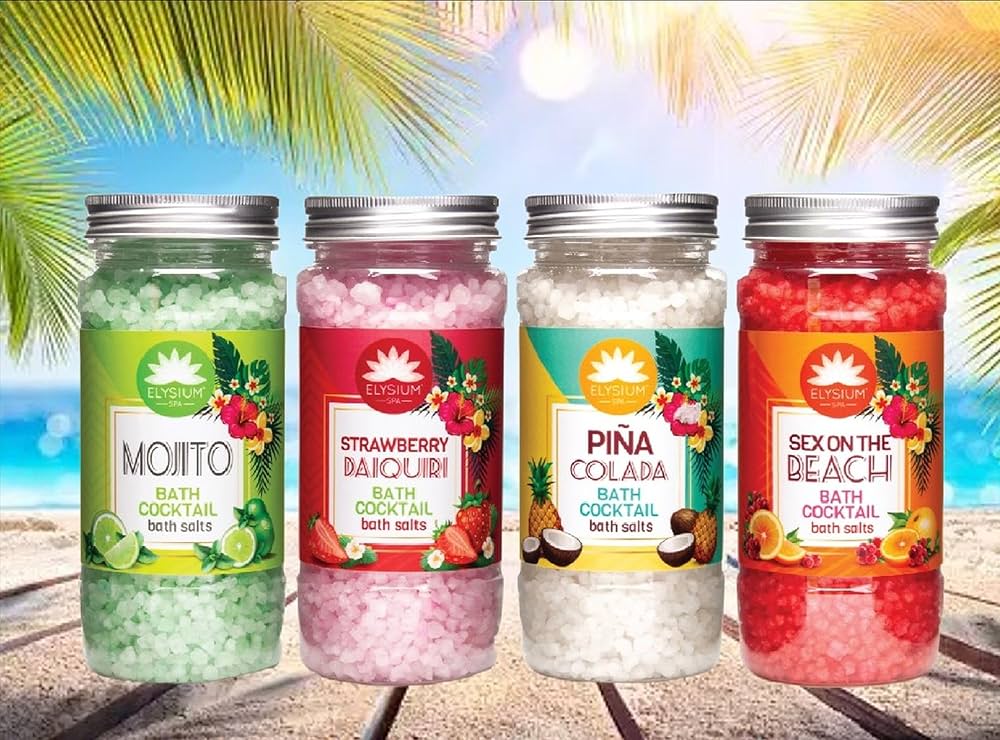 Buy Elsyium Spa Bath Cocktails Bath Salts 320g - Premium Quality Toiletries Online - Product Image Buy Elsyium Spa Bath Cocktails Bath Salts 320g - Premium Quality Toiletries Online - Product Image